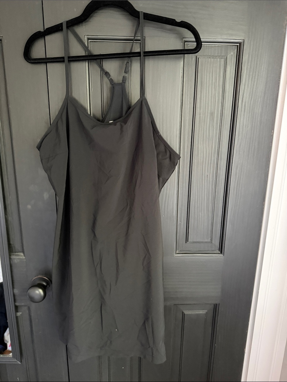 all in motion Black Strapless Spaghetti Strap Slip Dress